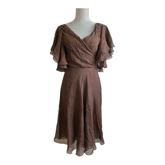 polo ralph lauren paisley-print mulberry silk dress Ralph Lauren | Dresses | Nwt Ralph Lauren Black Label 40 Brown Paisley  Mulberry Silk Dress